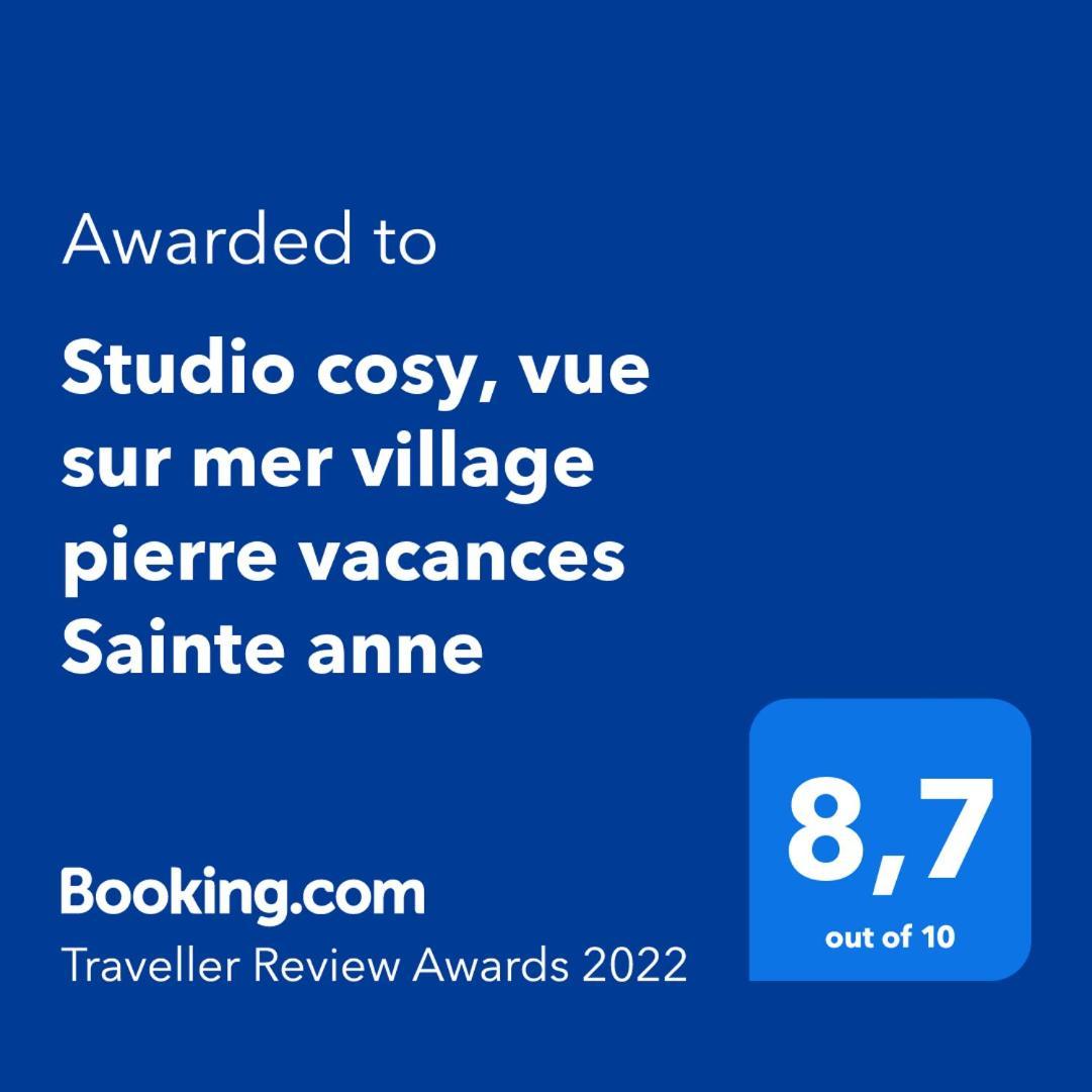 Studio cosy, vue sur mer villages vacances Sainte anne chèques vacances acceptés Camera foto